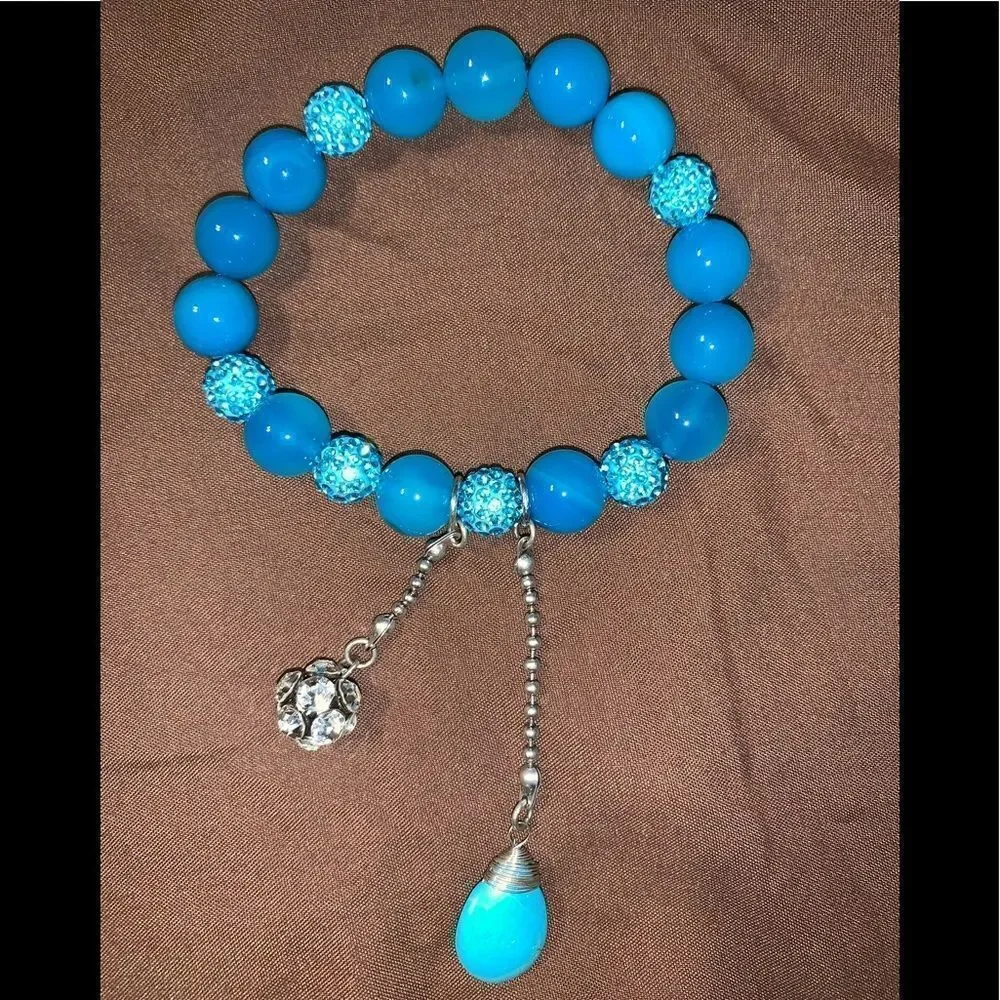 Turquoise Medium Beaded Bracelet